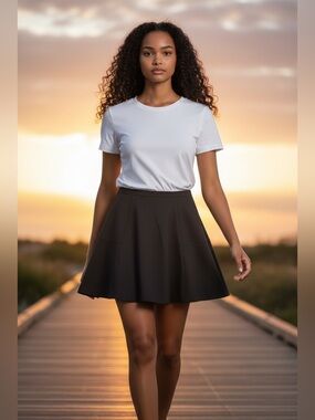 J. Crew Black Mini Skirt